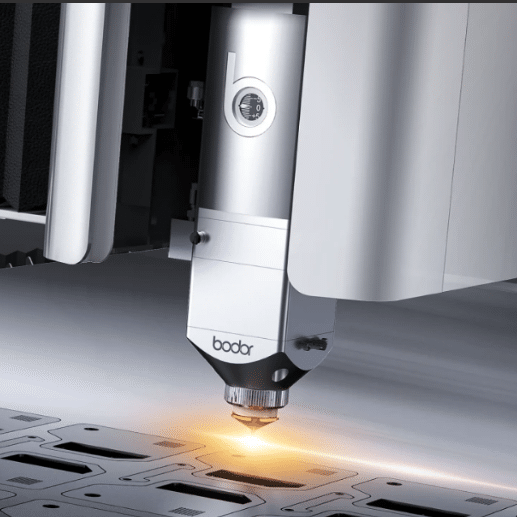 Bodor Fiber Laser in process of cutting sheet metal